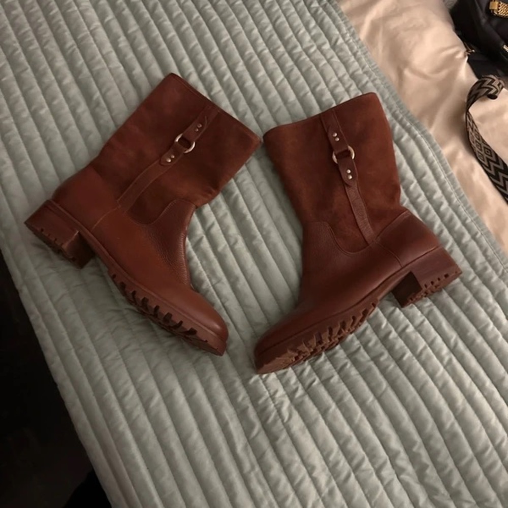Elegant Brown Heeled Boots for Women